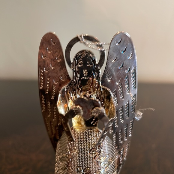 Set of 4 Vintage Silver Plated Angel Ornaments - Picture 11 of 12
